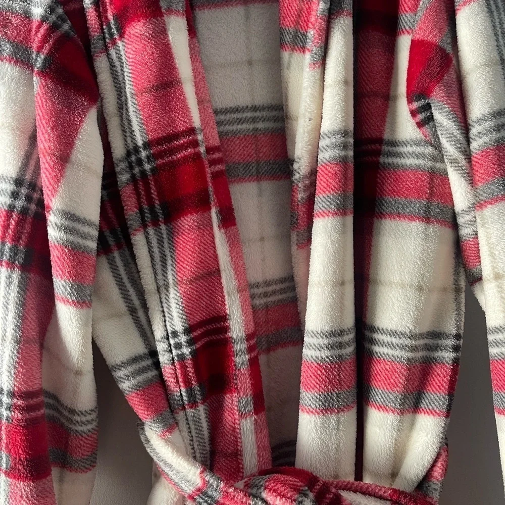Pottery Barn | Cozy Plaid Winslow Robe Sz Medium
